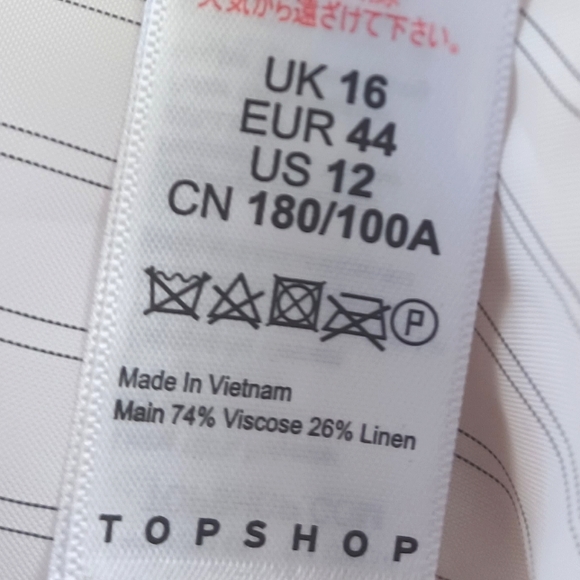 Topshop Double Breasted Linen Blend Oversized Blazer - Picture 8 of 16